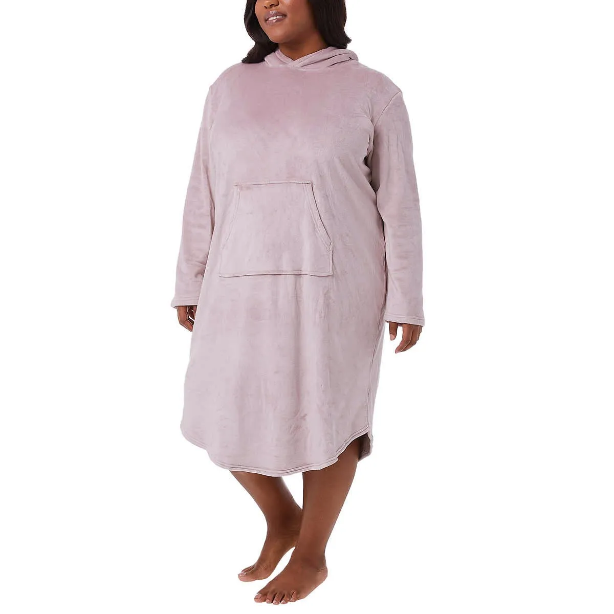 32 Degrees Women's Cozy Soft Velour Front Pocket Hooded Lounger