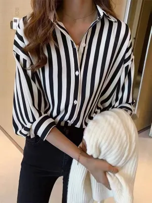 3/4 Sleeve Button Down Top