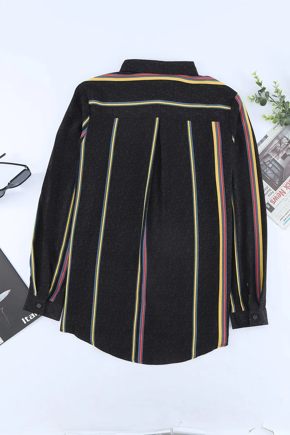 3/4 Sleeve Button Down Top