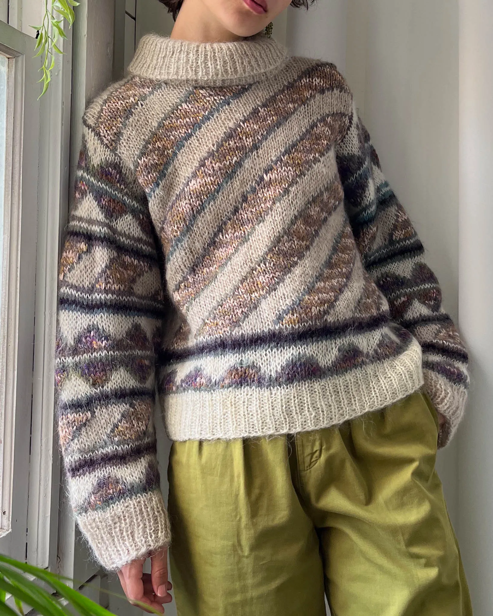 90s Hand Knit Sweater | XS-M