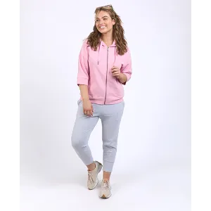 Beachy Zip Hoodie Soft Pink
