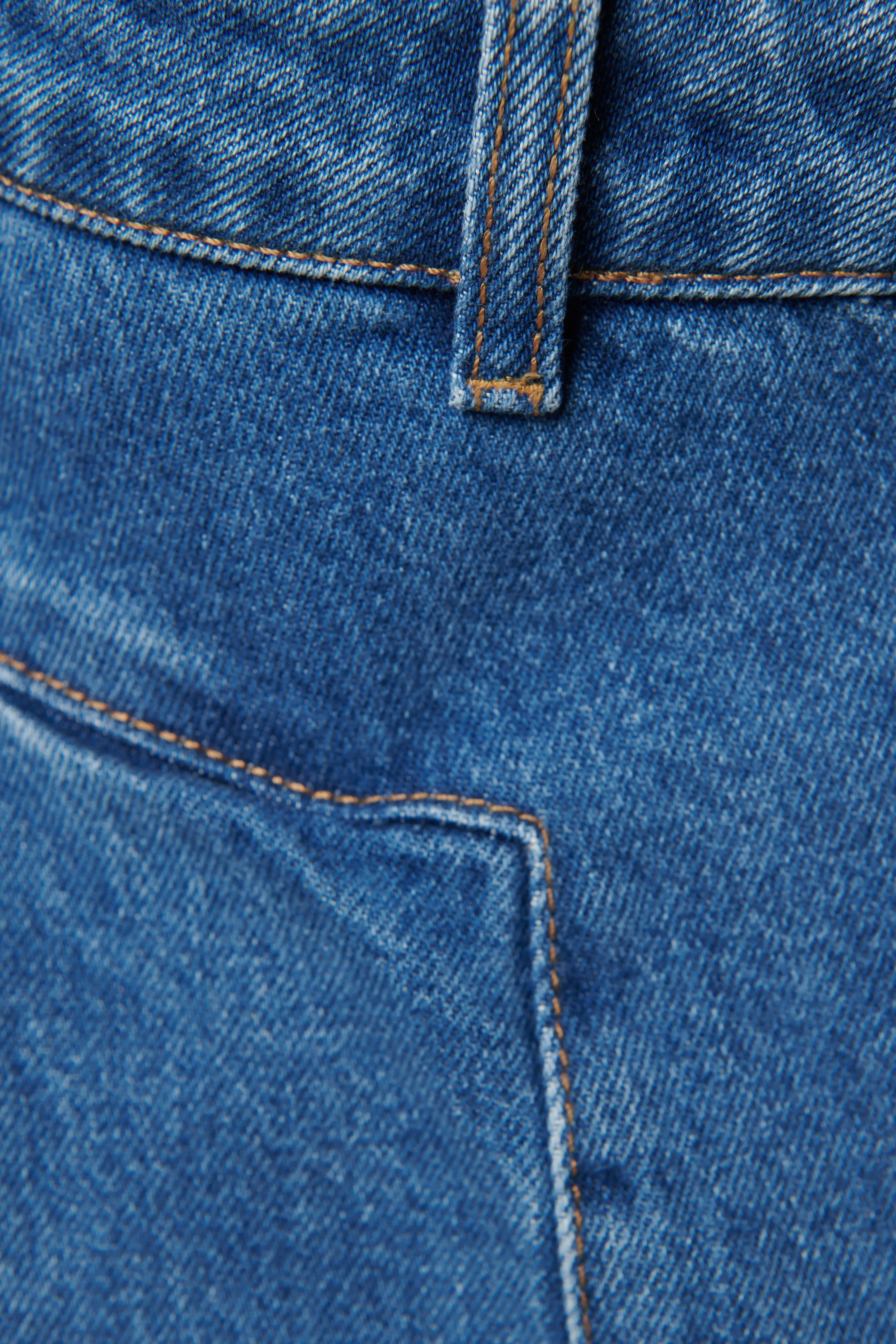 Blue Wide Leg Jeans