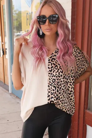 Button-Down Leopard Print Shirt