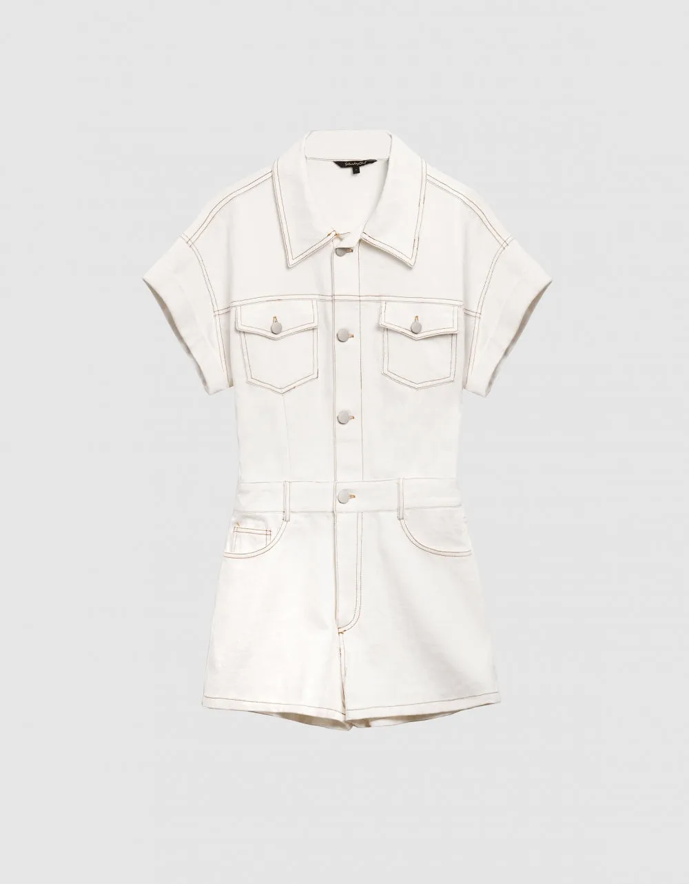 Button-up Utility Romper