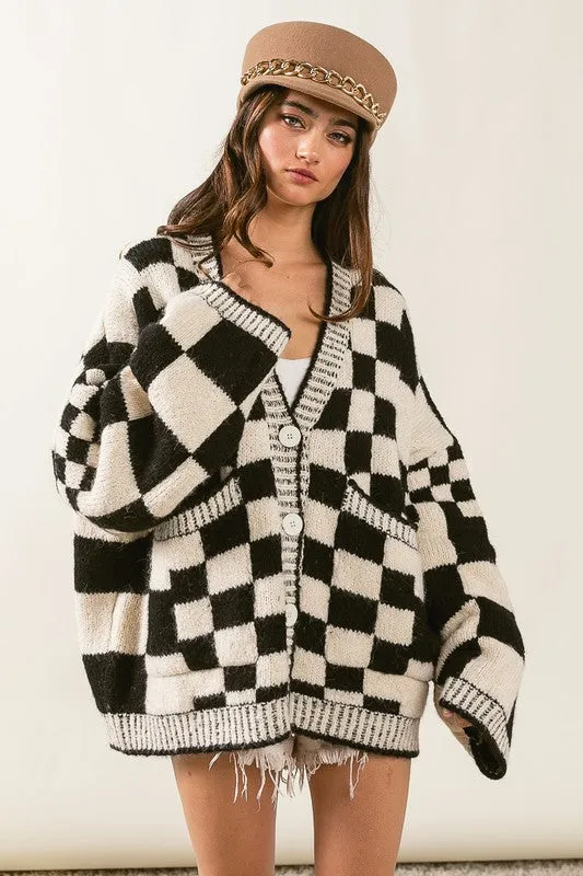 Check Mate Cardigan