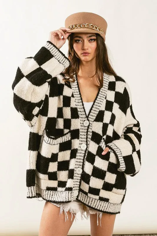 Check Mate Cardigan