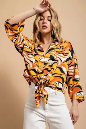 Devon Button Down Top
