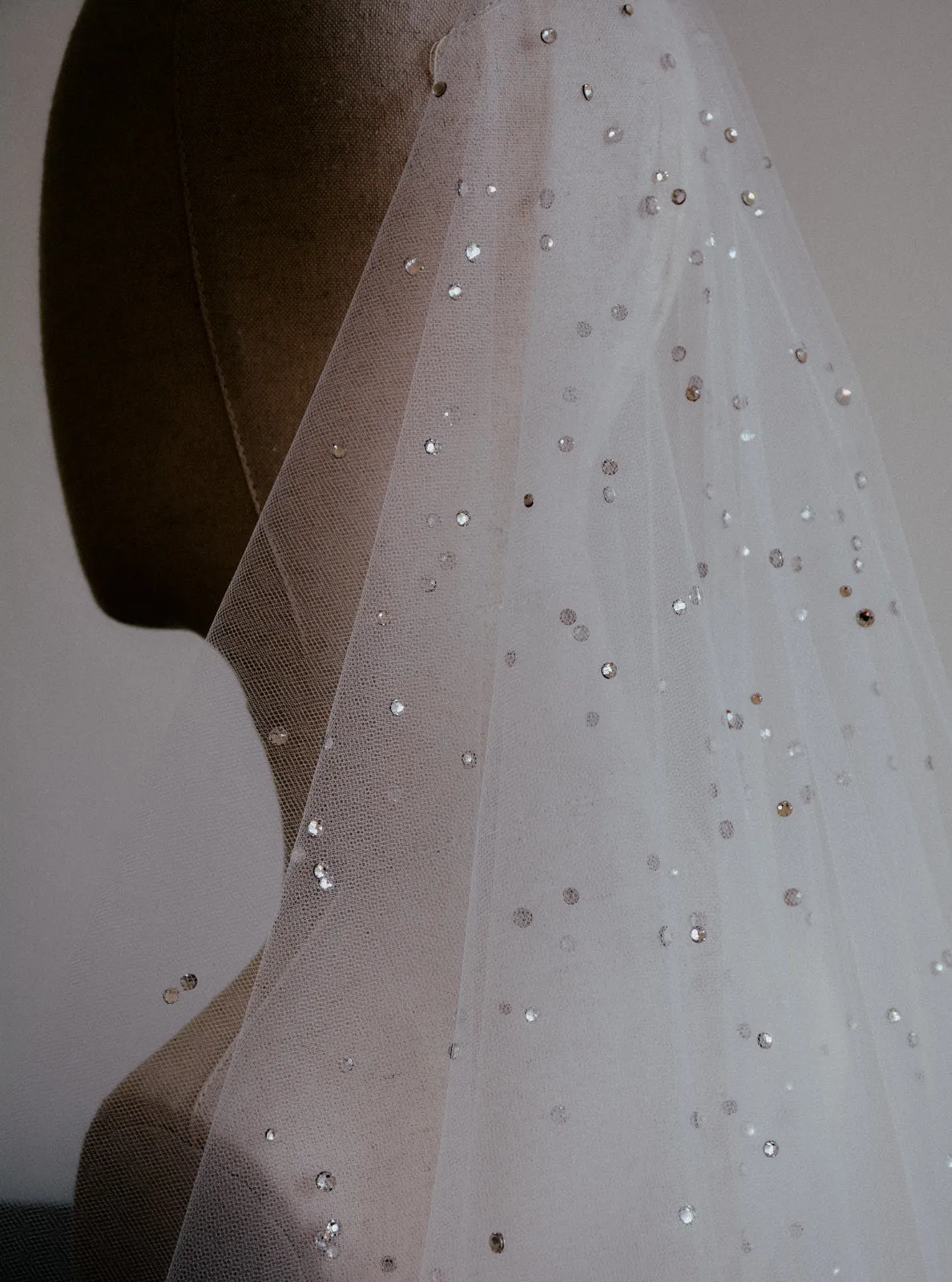 GLAMOUR | Cathedral Wedding Veil with Crystals