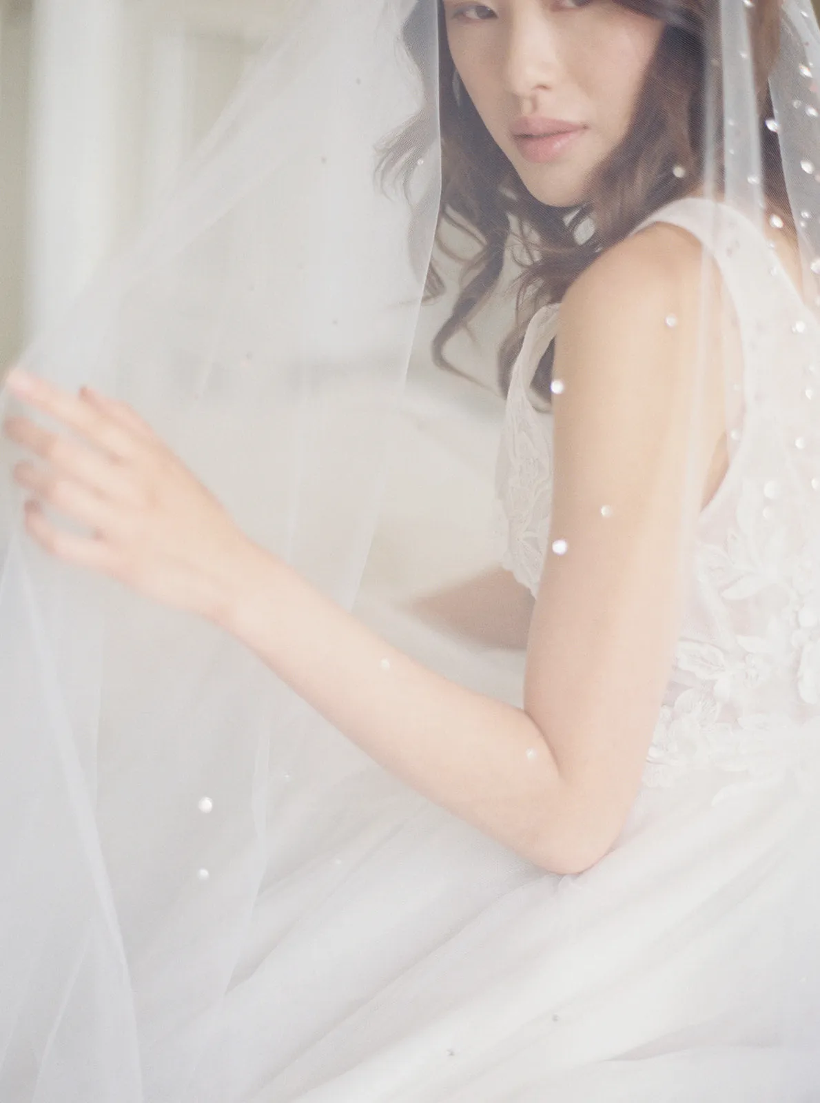 GLAMOUR | Cathedral Wedding Veil with Crystals