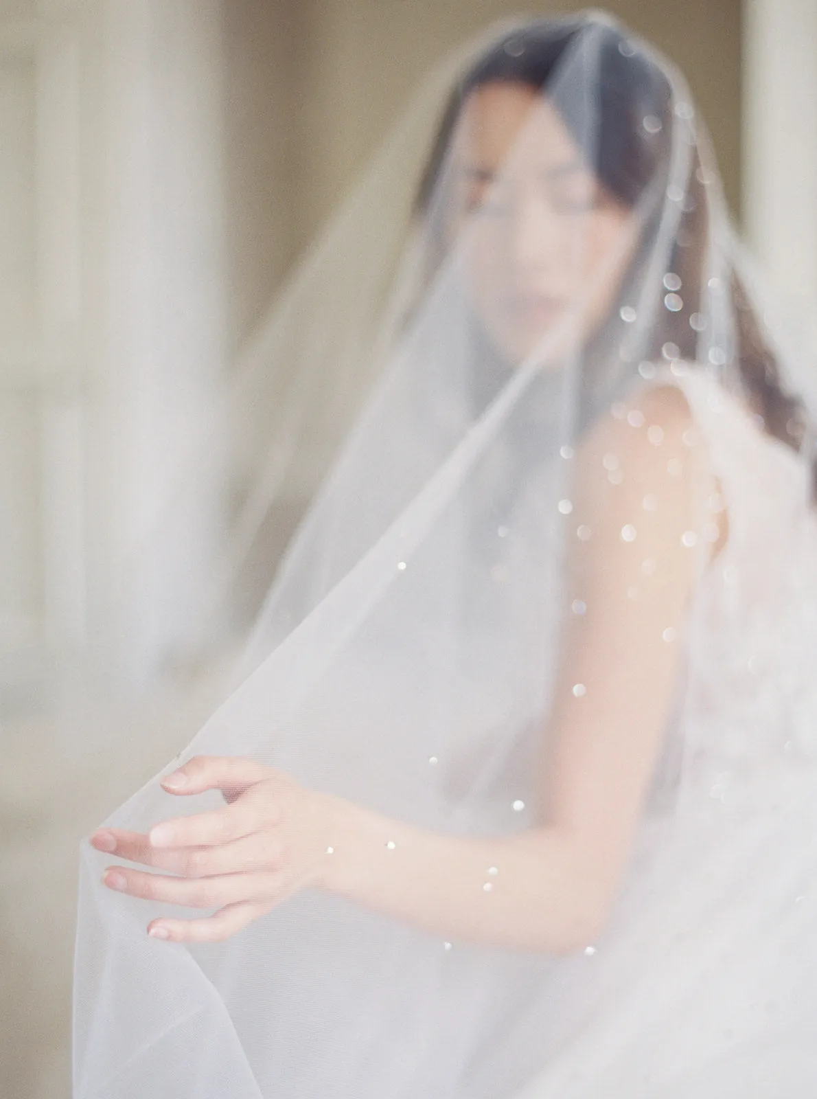 GLAMOUR | Cathedral Wedding Veil with Crystals