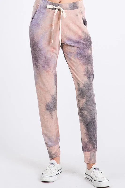 Good Vibes Tie Dye Joggers