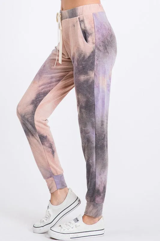 Good Vibes Tie Dye Joggers