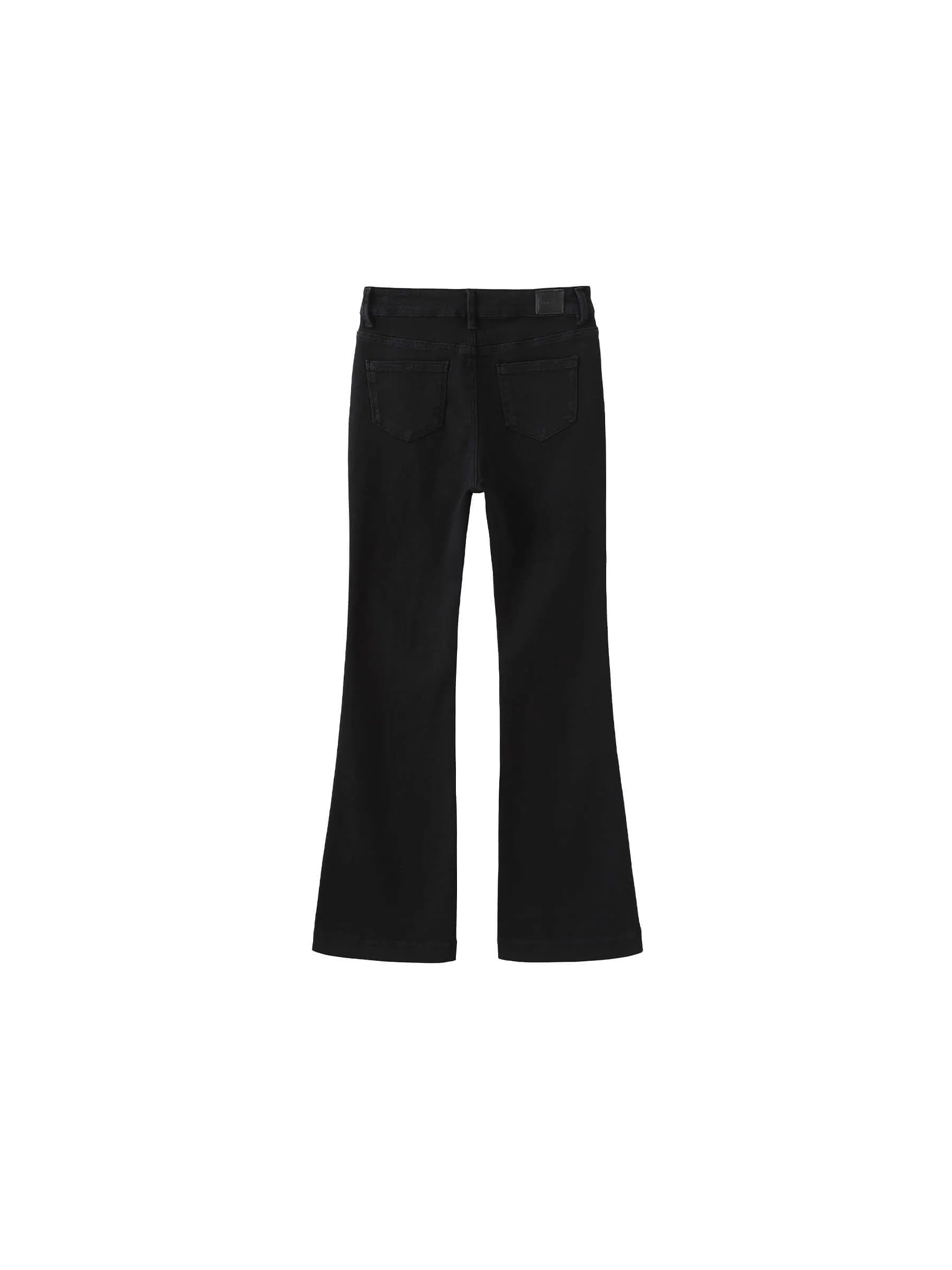 High Waisted Skinny Flared Jeans