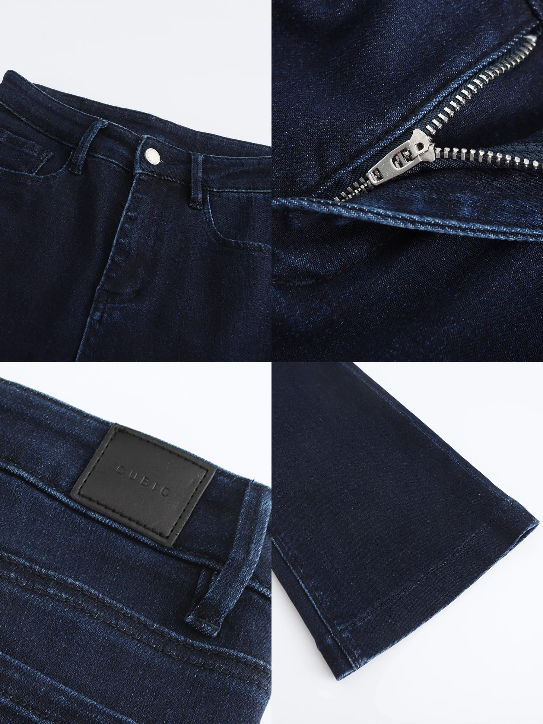 High Waisted Skinny Flared Jeans