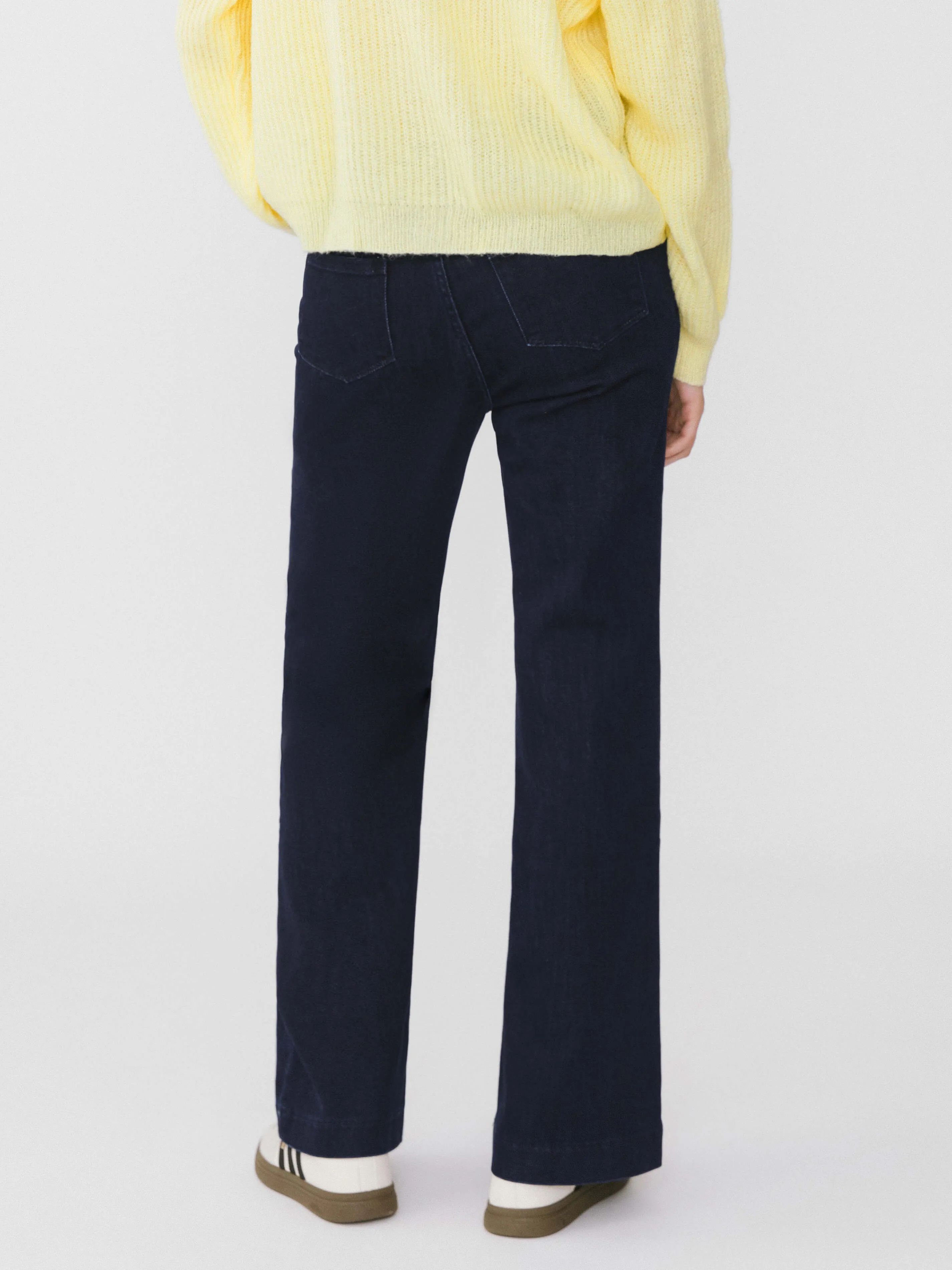 High Waisted Skinny Flared Jeans