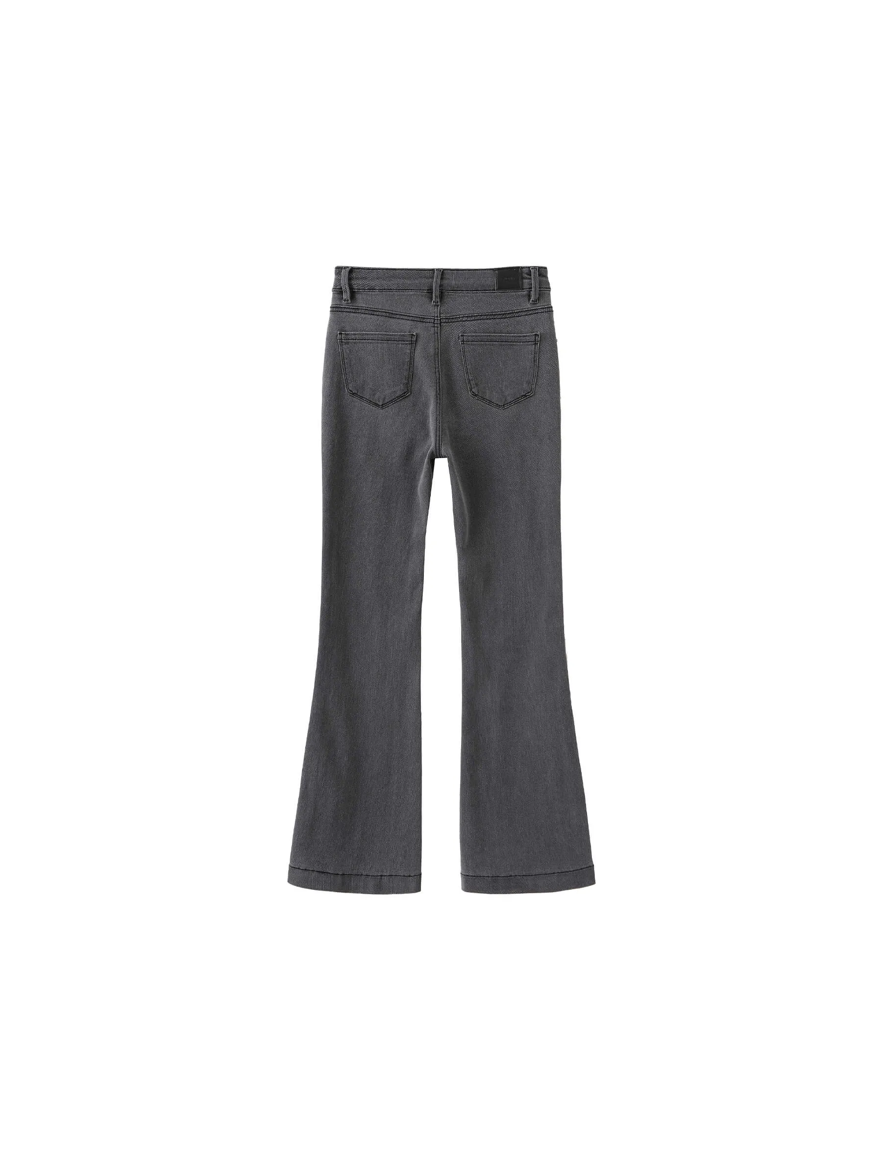 High Waisted Skinny Flared Jeans
