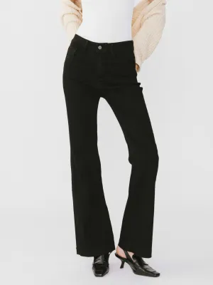 High Waisted Skinny Flared Jeans