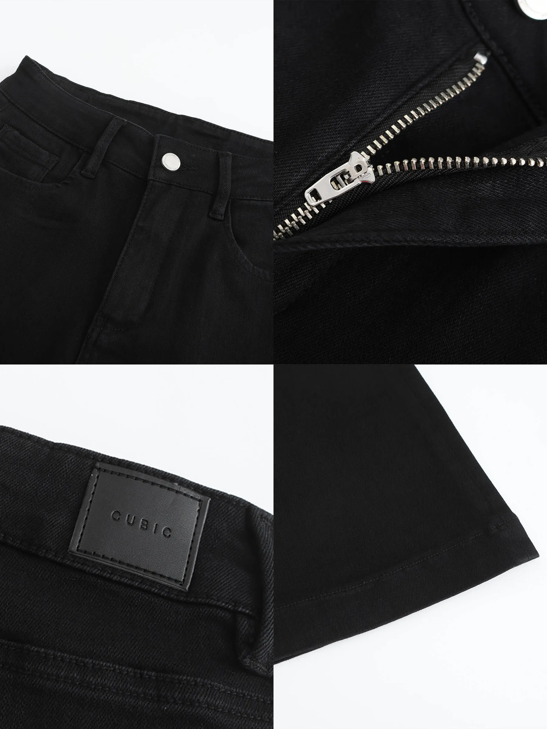 High Waisted Skinny Flared Jeans