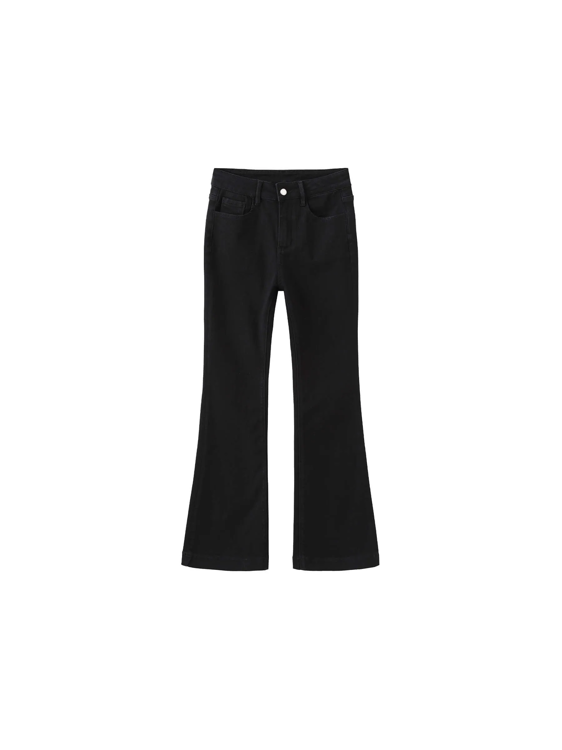 High Waisted Skinny Flared Jeans