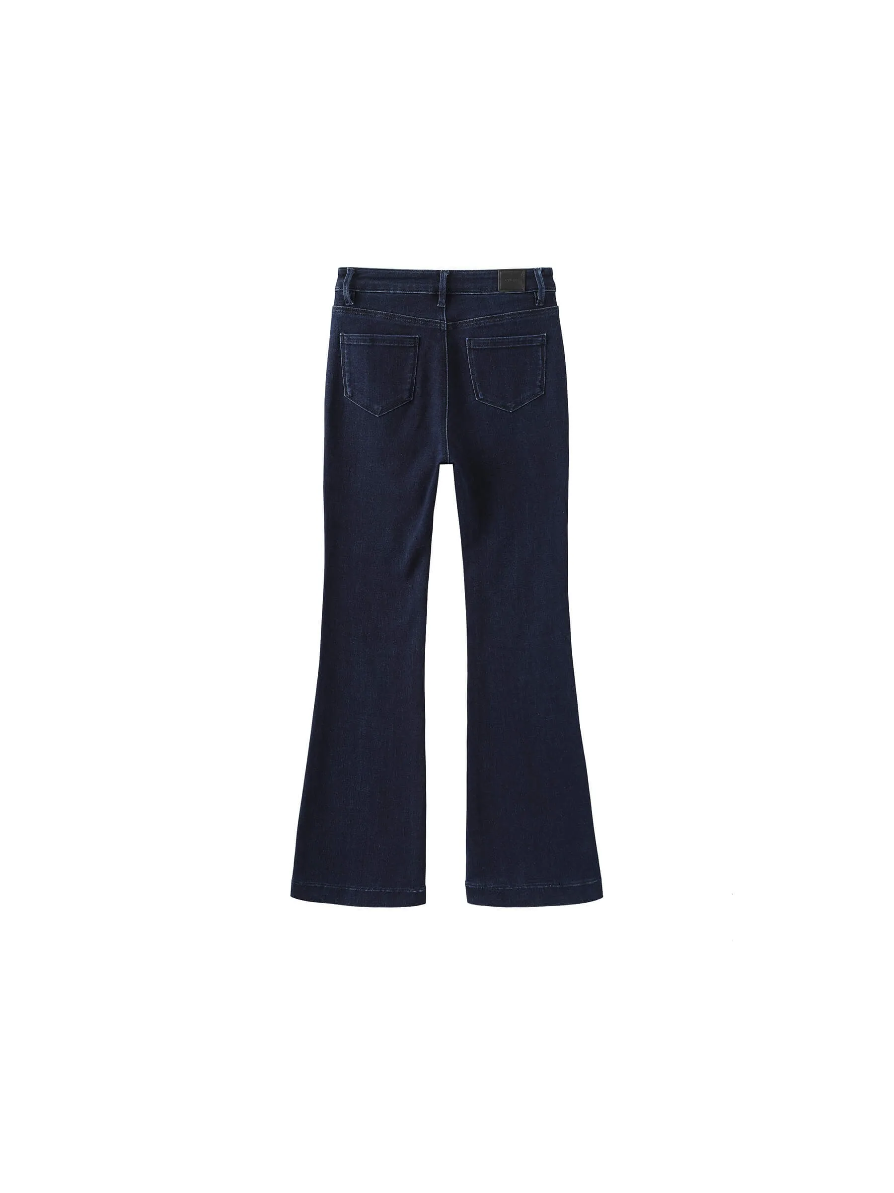 High Waisted Skinny Flared Jeans