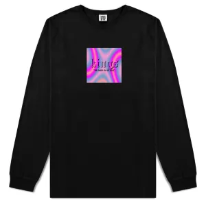 Iridescent Till Death Box Logo Mens Long Sleeve T-Shirt