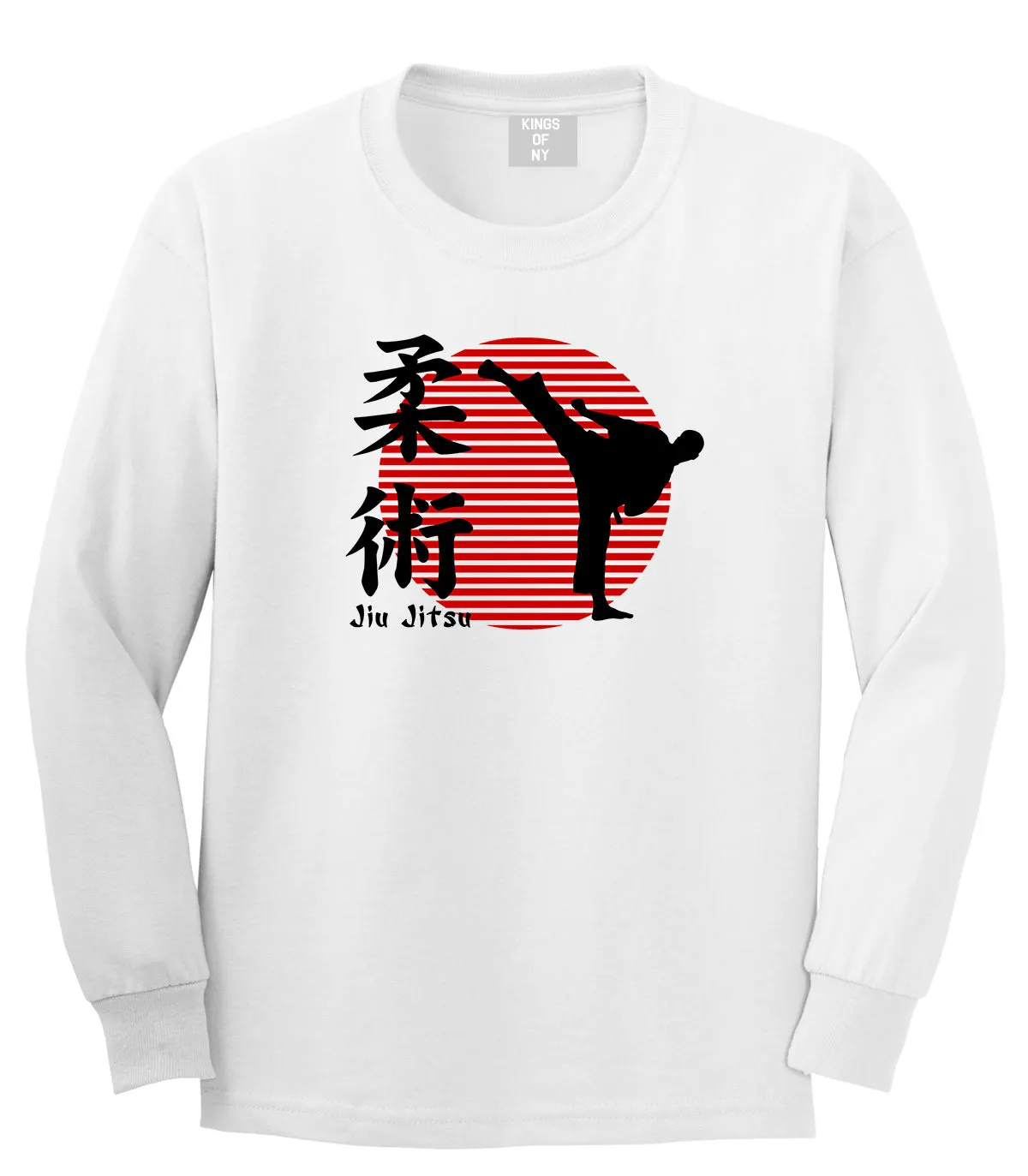 Jiu Jitsu Fighter Mens Long Sleeve T-Shirt