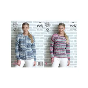 King Cole Drifter Chunky Knitting Pattern 4851