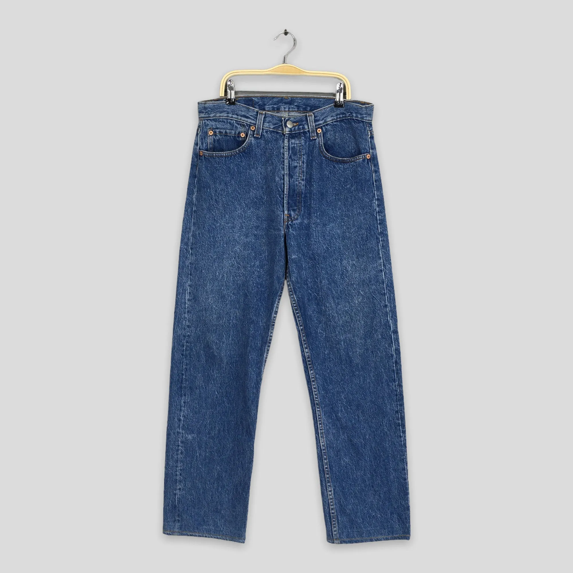 Levi's 501 Indigo Blue Jeans Stonewash Size 31x28.5