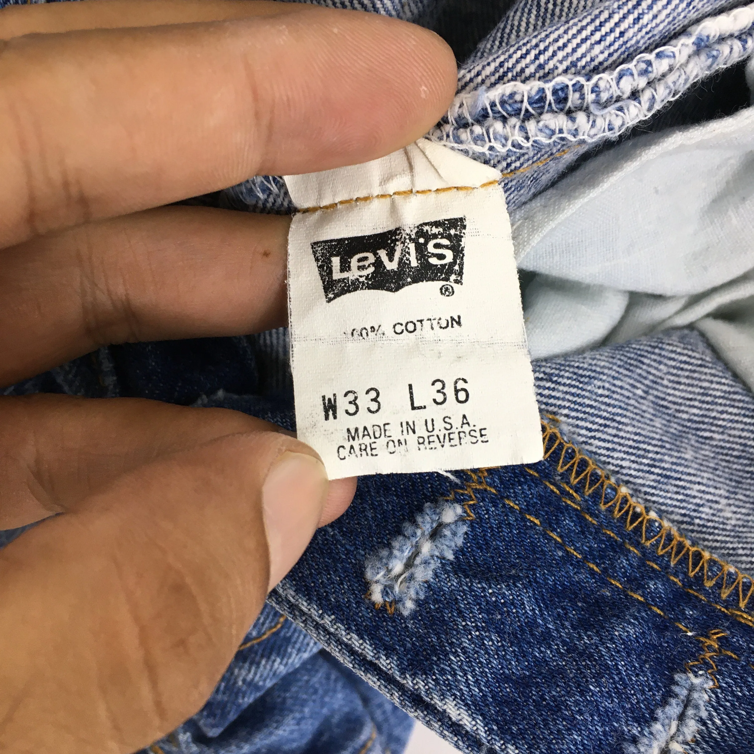 Levi's 501 Indigo Blue Jeans Stonewash Size 31x28.5