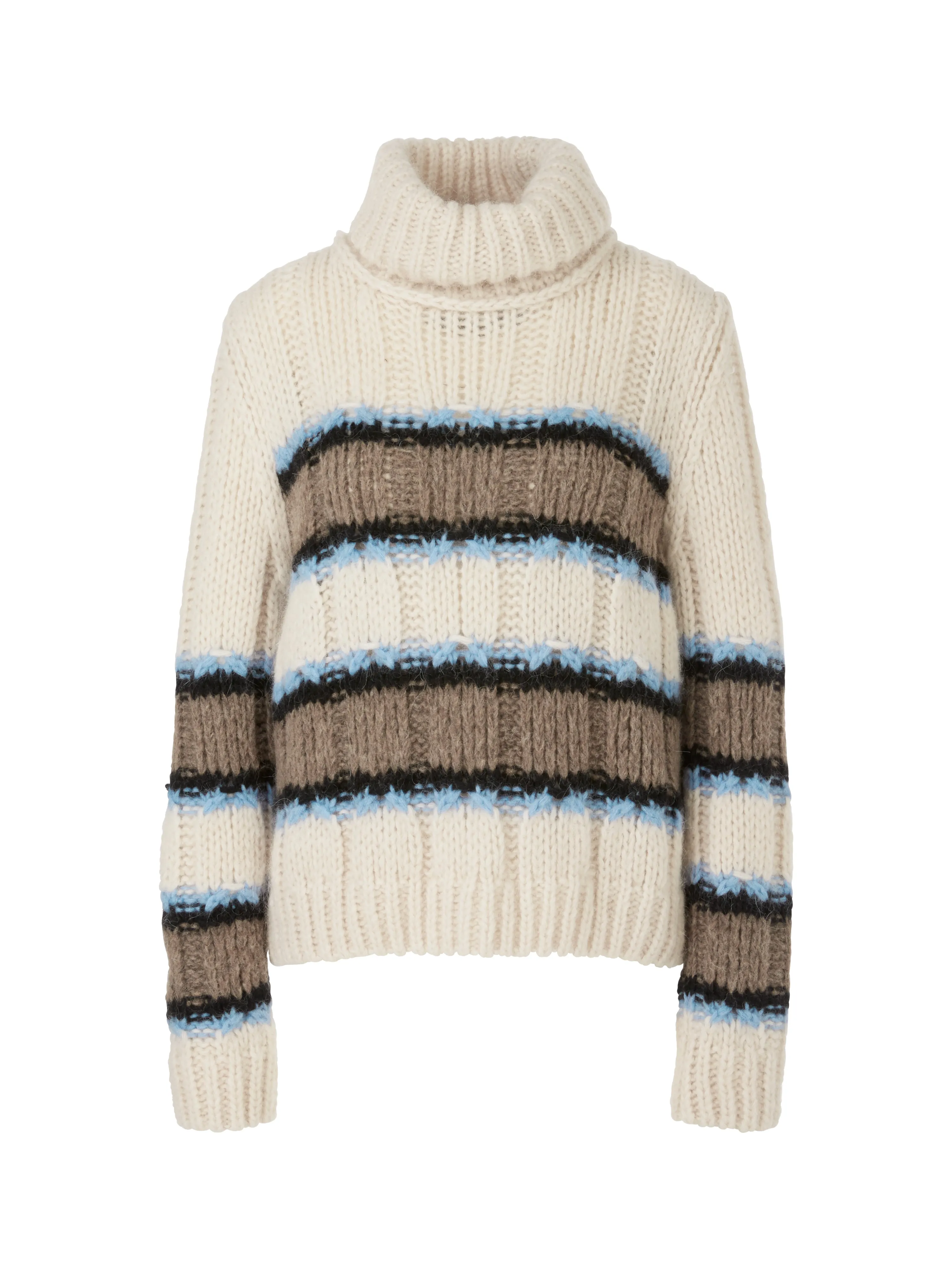 MARC CAIN Cream Stripe Sweater