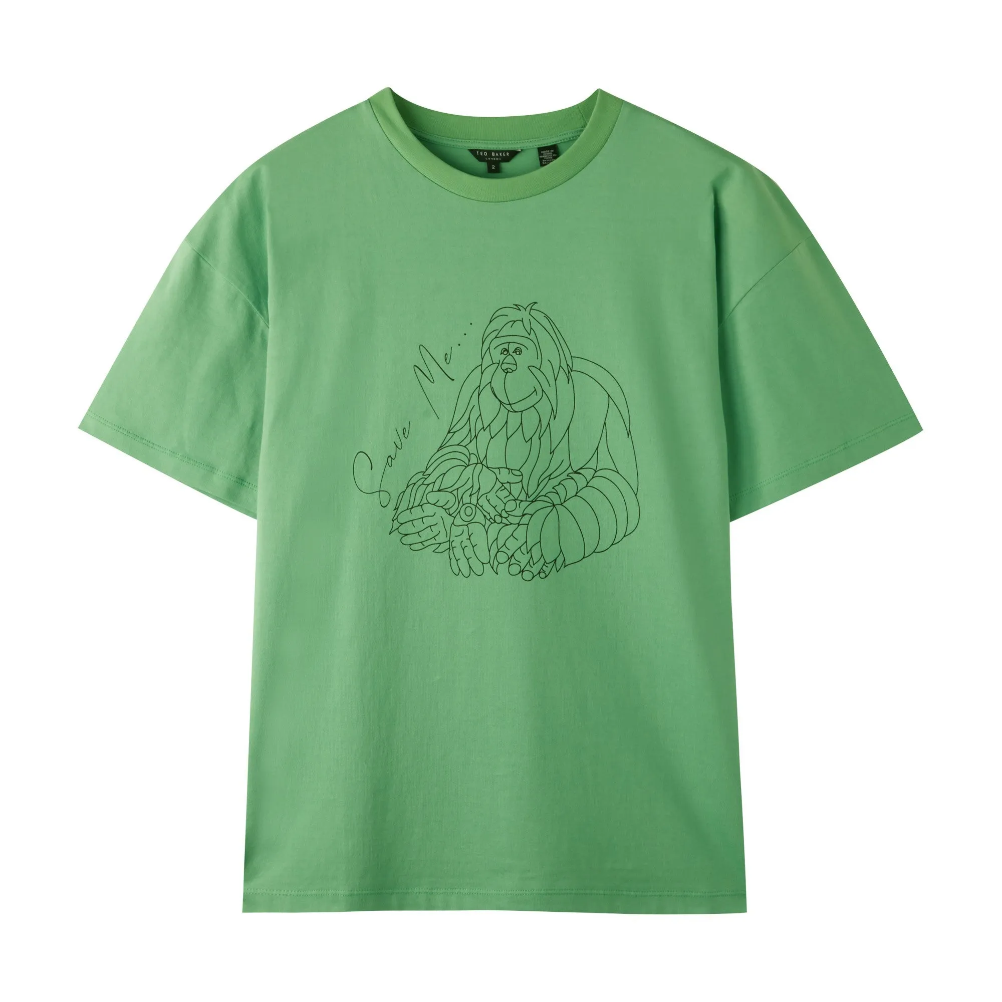 Men Mmb-Wandwa-Short Sleeve Box Fit Graphic T-Shirt - Green