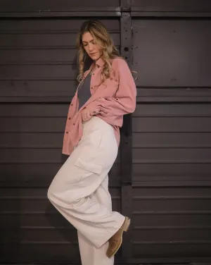 MEROKEETY Wide Leg High Waisted Cargo Pants