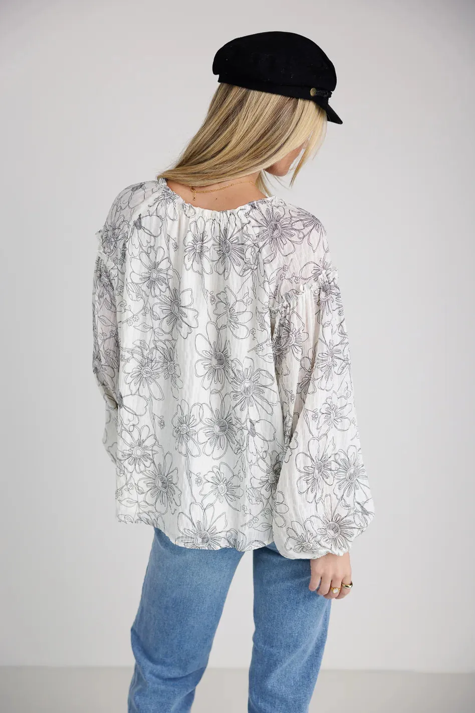 Natalie Floral Blouse - FINAL SALE