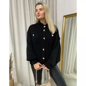 Oversized Button Down Chunky Knitted Top