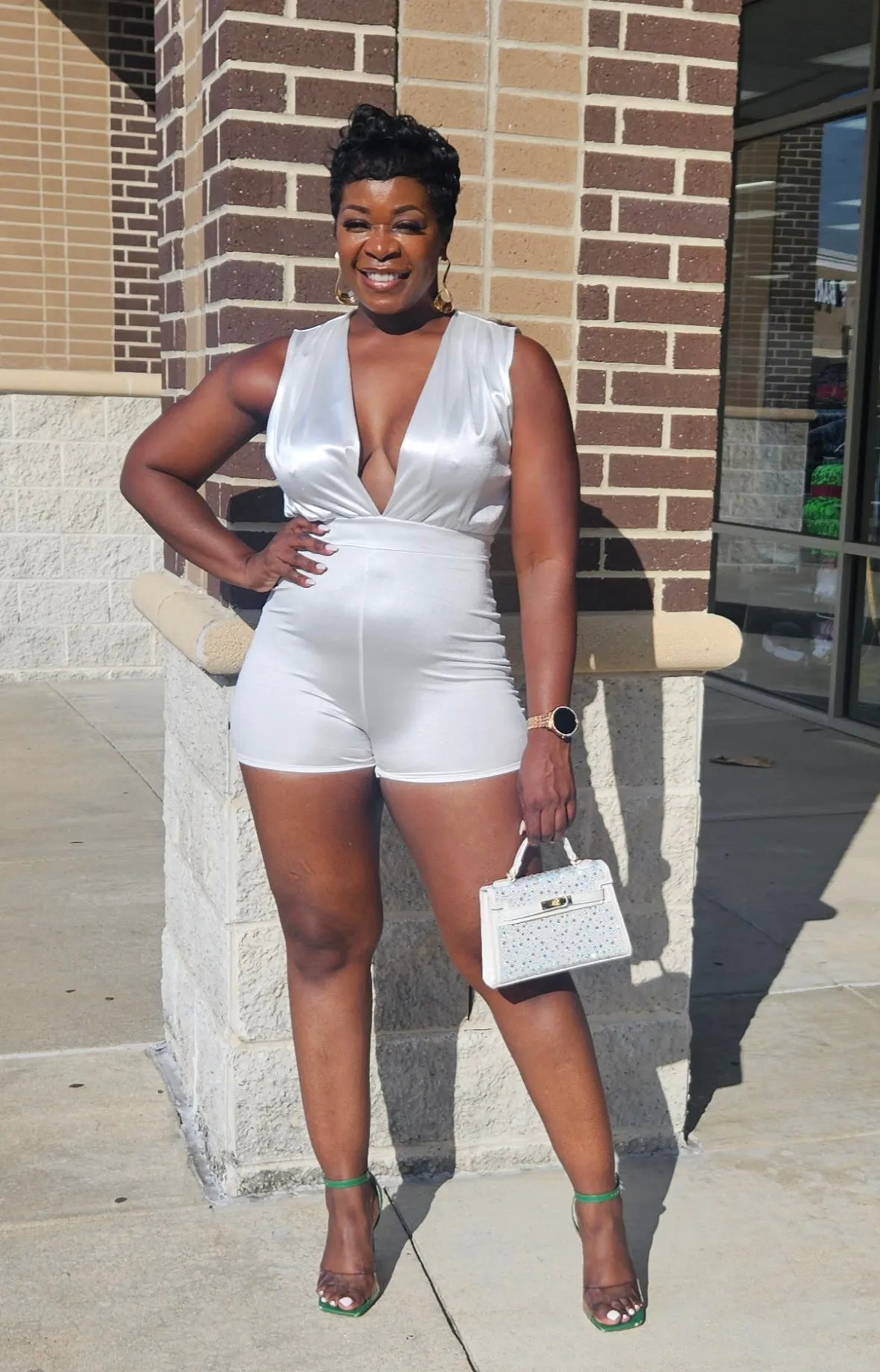 Raquel Satin Romper