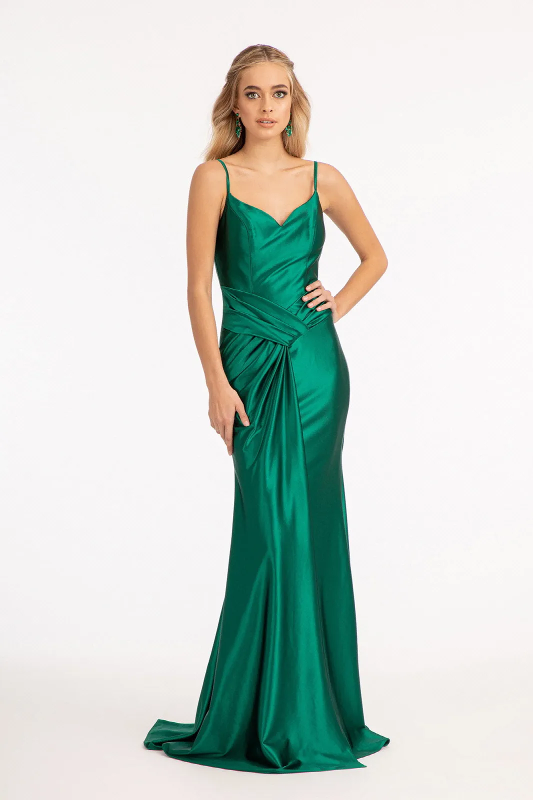 Ruched Satin Mermaid Dress by Elizabeth K GL3044