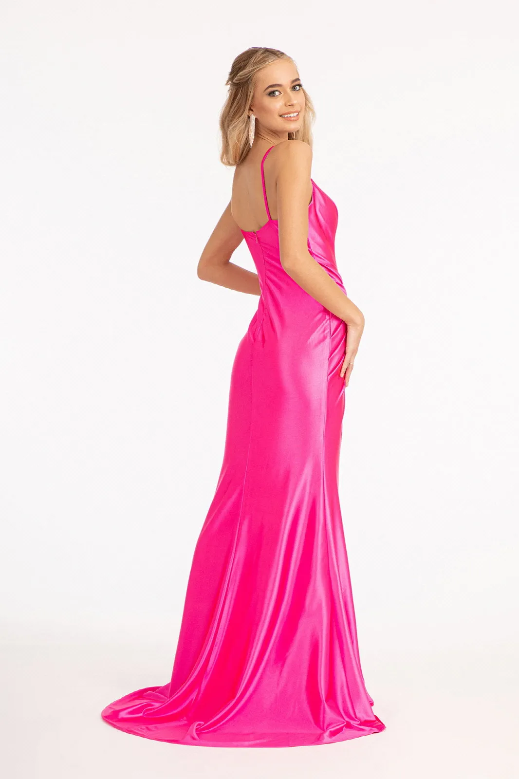 Ruched Satin Mermaid Dress by Elizabeth K GL3044