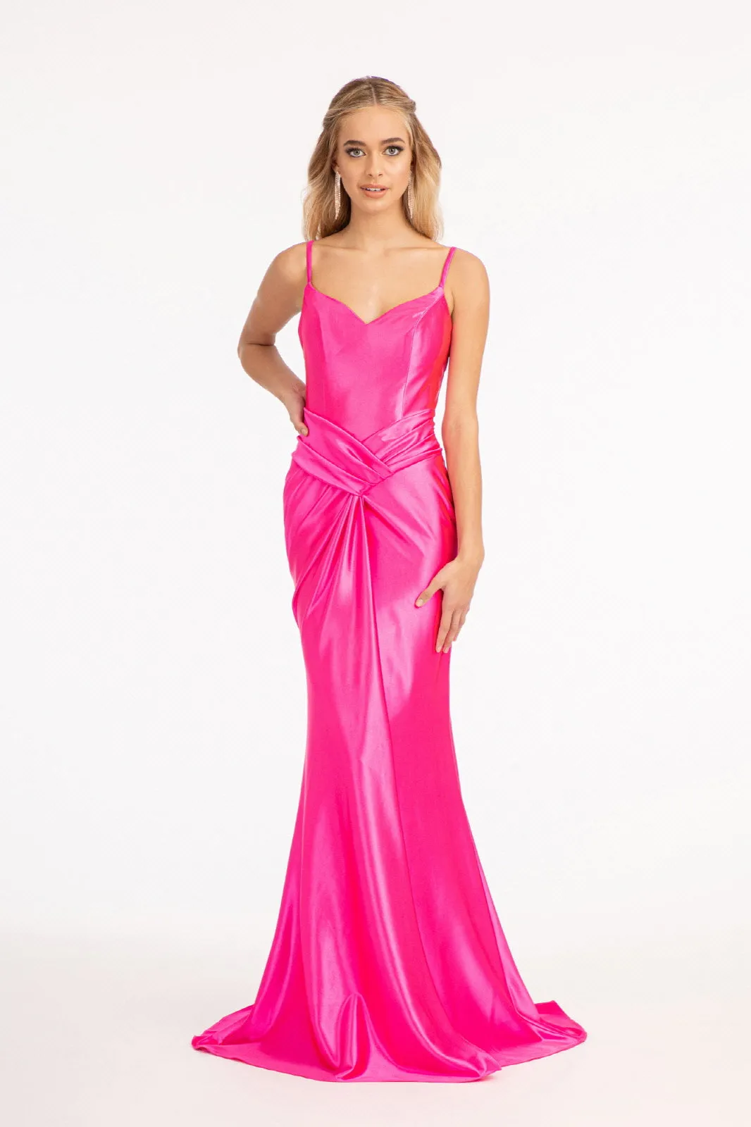 Ruched Satin Mermaid Dress by Elizabeth K GL3044