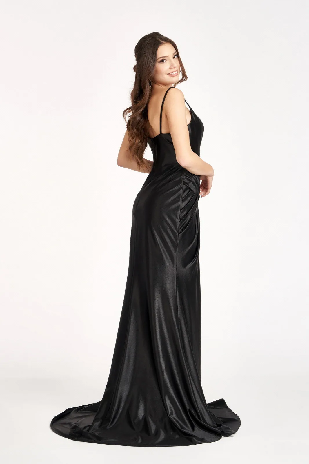 Ruched Satin Mermaid Dress by Elizabeth K GL3044