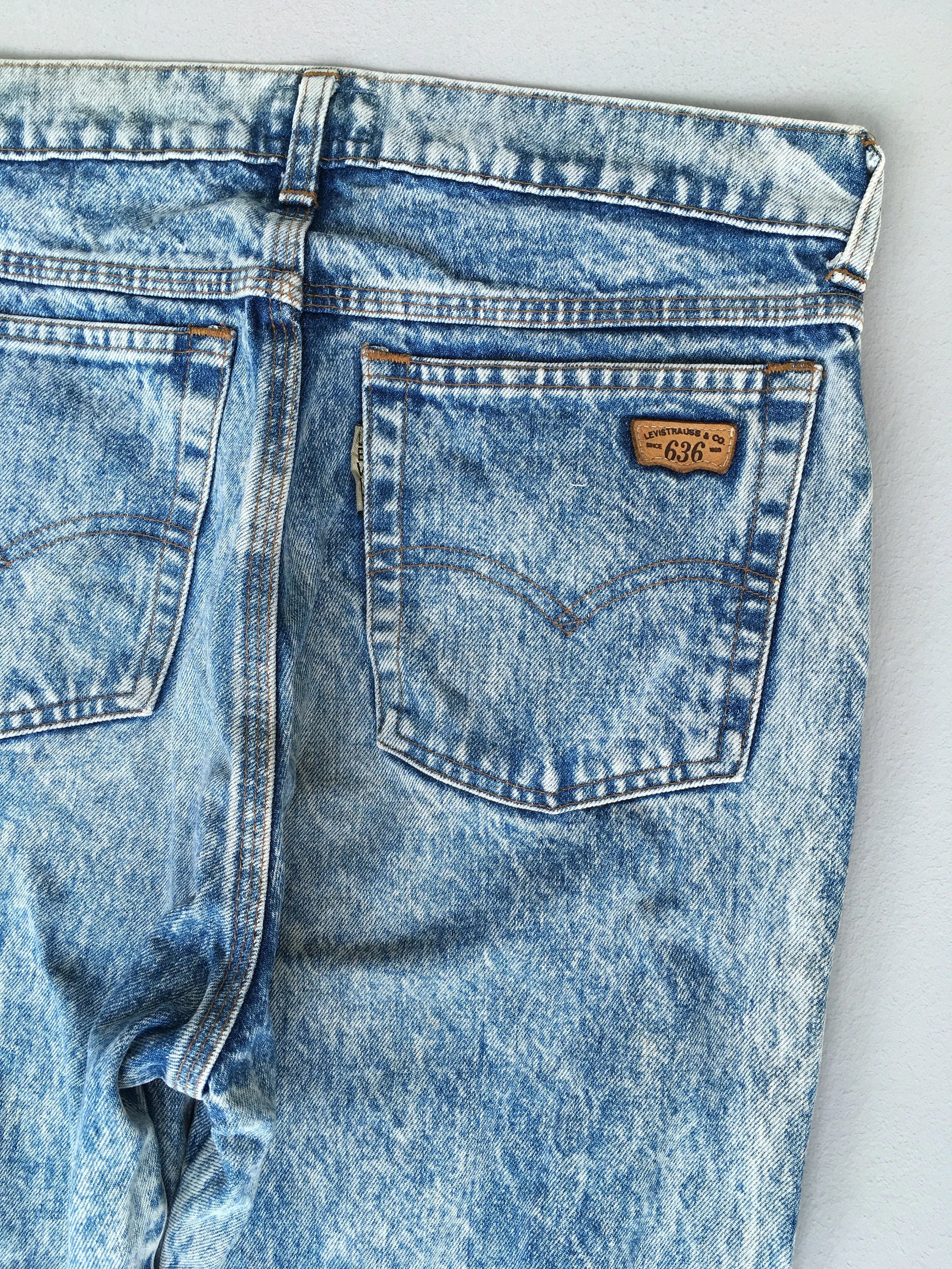 Size 30x31.5 Levi's 636 Faded Blue Jeans