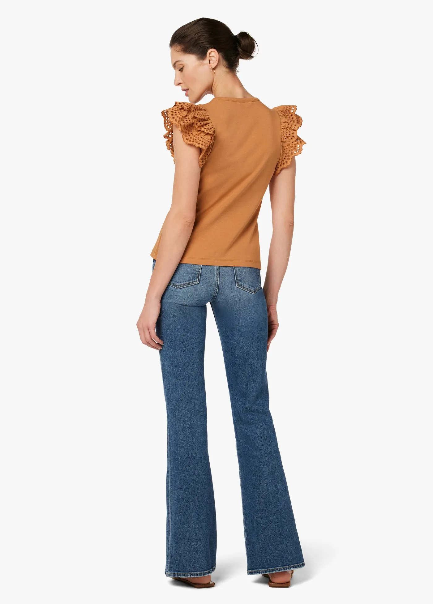 THE ALEXIS BRODERIE SLEEVE TOP