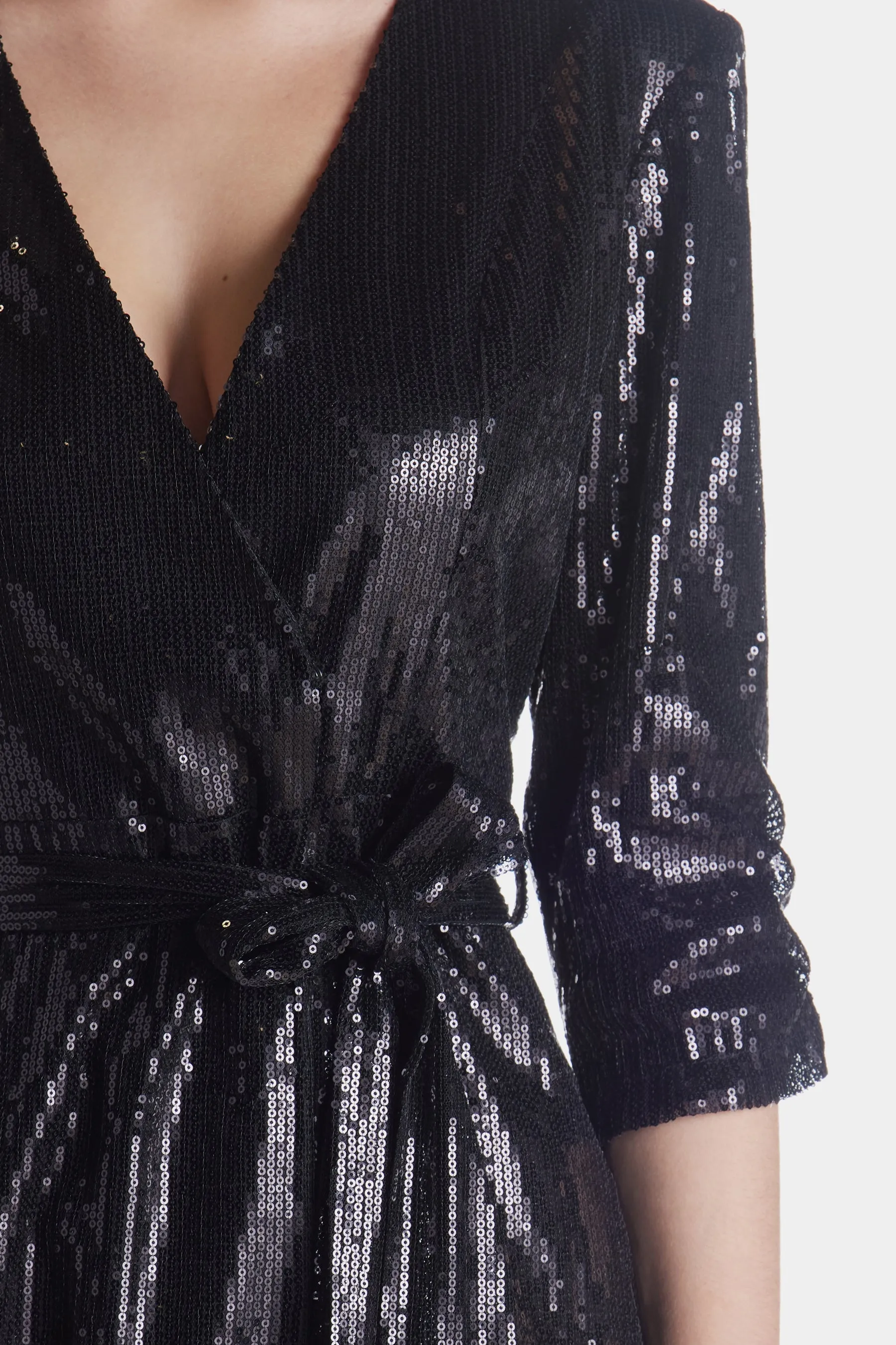 Tuxedo Sequin Dress