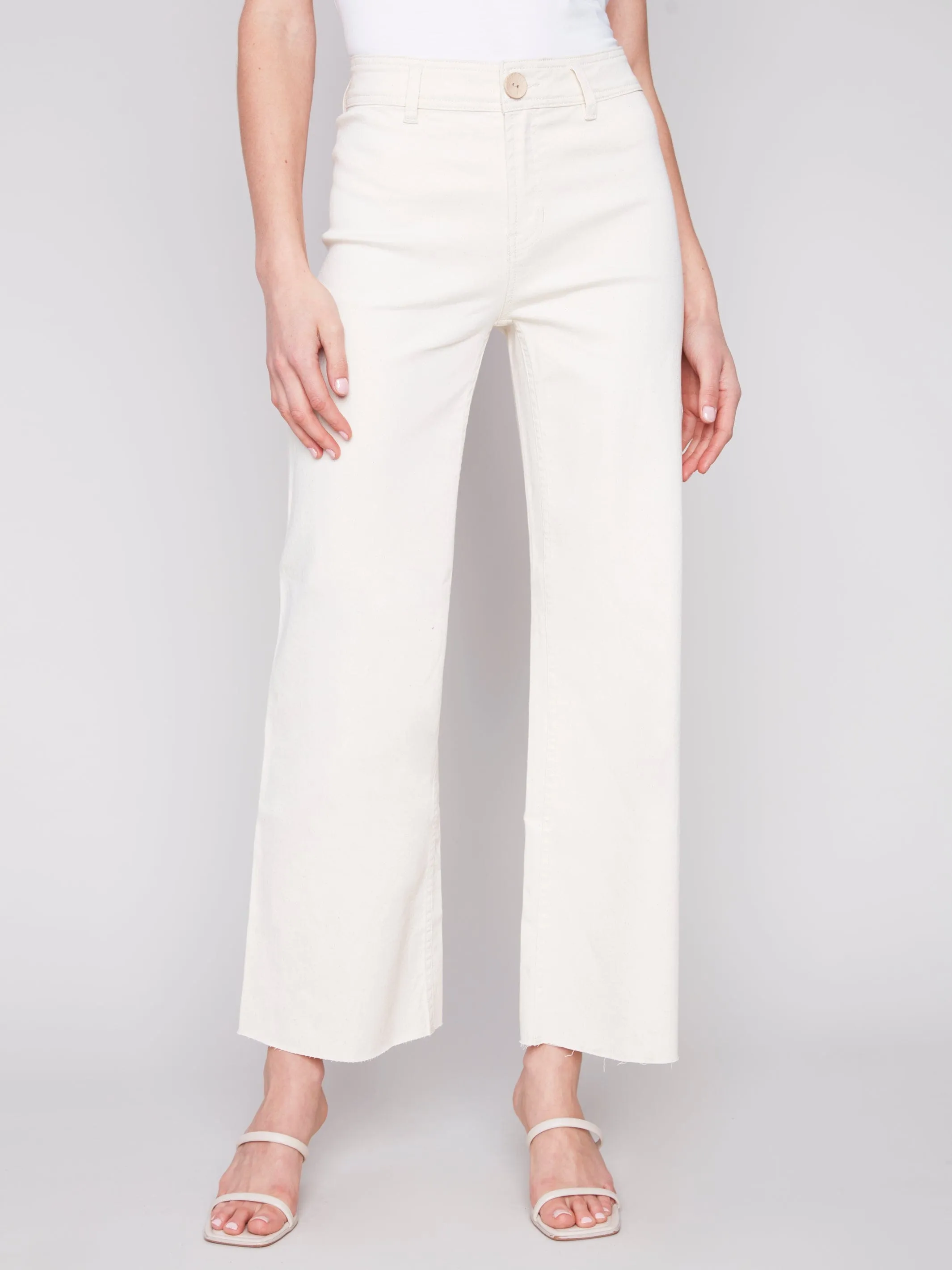 Wide Leg Natural Linen Pant