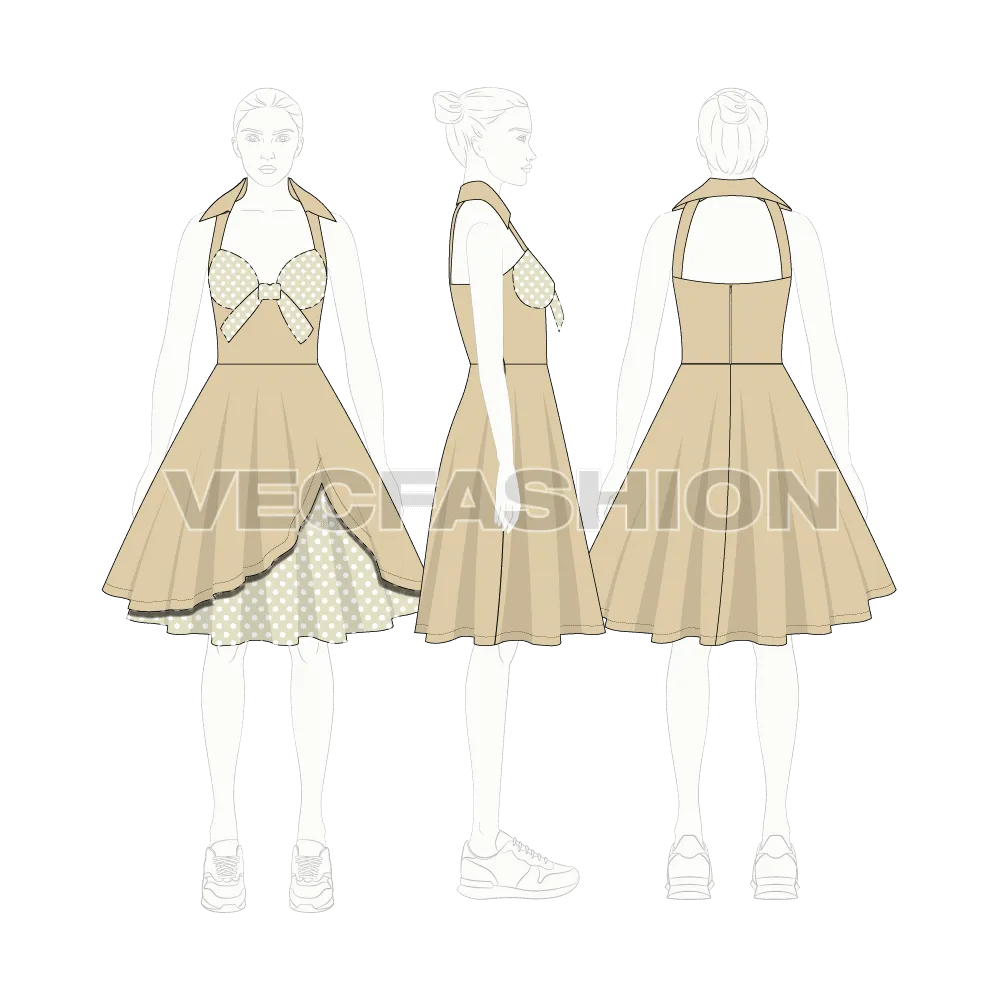 Womens Cocktail Party Dress